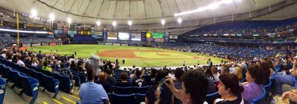 Tropicana Field, section: 117, row: AA