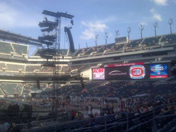 Lincoln Financial Field, section: 101, row: 13, seat: 11