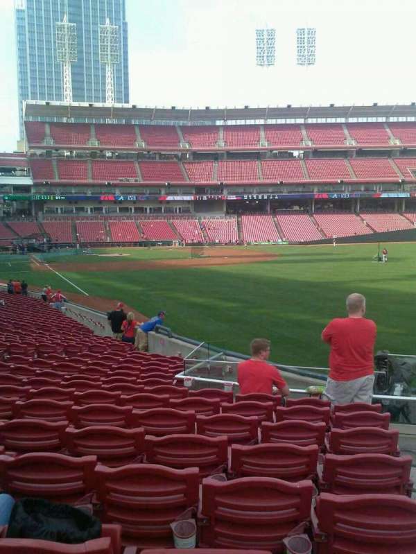 Great American Ball Park, section: 138, row: EE, seat: 1