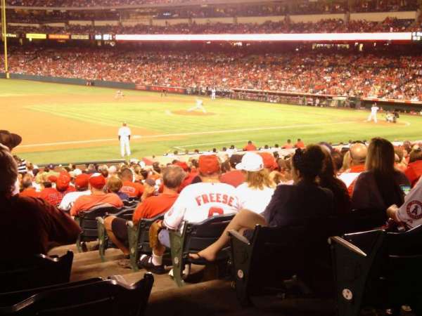 Angel Stadium, section: 109, row: Y, seat: 17