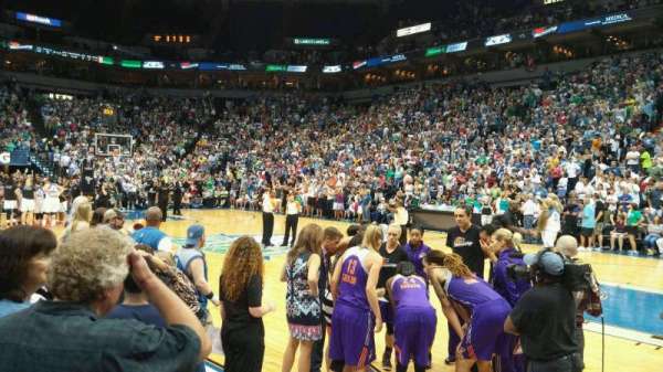 Target Center, section: 129, row: 2, seat: 2