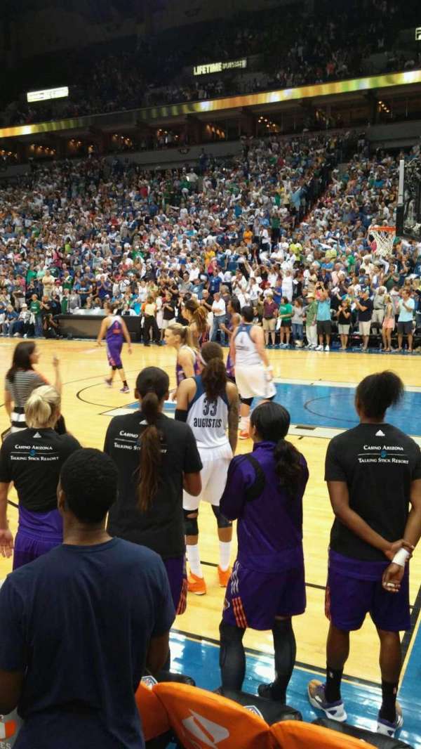 Target Center, section: 129, row: 2, seat: 2