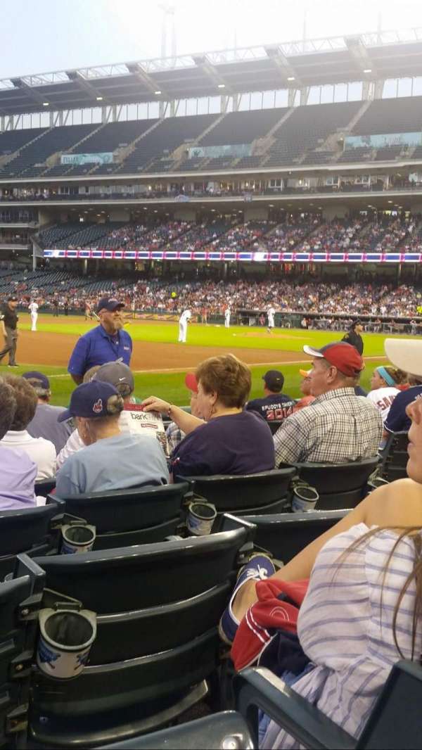 Progressive Field, section: 169, row: G, seat: 5