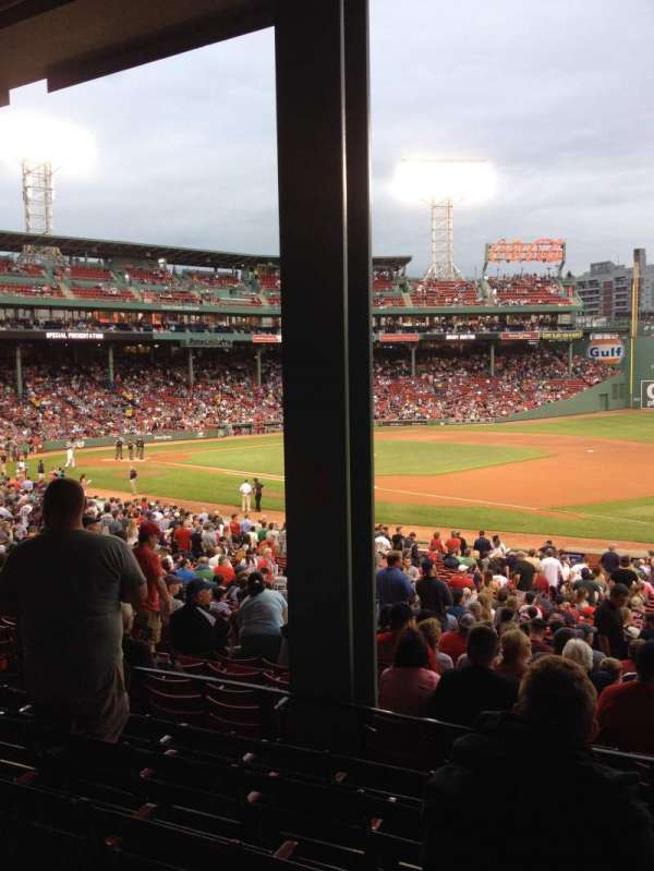 Fenway Park, section: Grandstand 12, row: 6, seat: 9