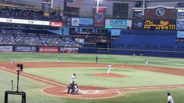 Tropicana Field, section: 104, row: Y, seat: 2