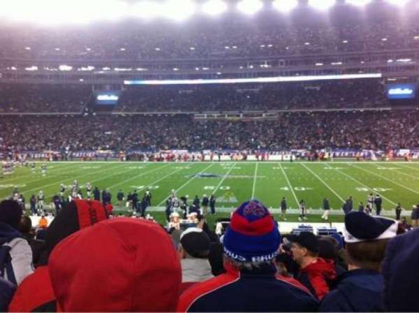 Gillette Stadium, section: 109, row: 21, seat: 1