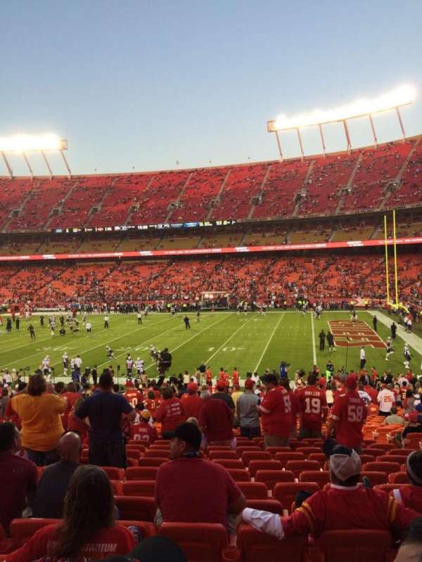 Arrowhead Stadium, section: 116, row: 29, seat: 8