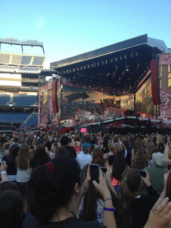 Gillette Stadium, section: Floor A2, row: 28, seat: 9