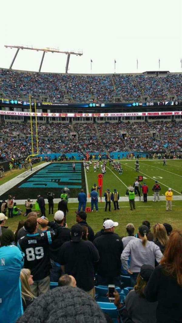 Bank of America Stadium, section: 116, row: 10, seat: 3