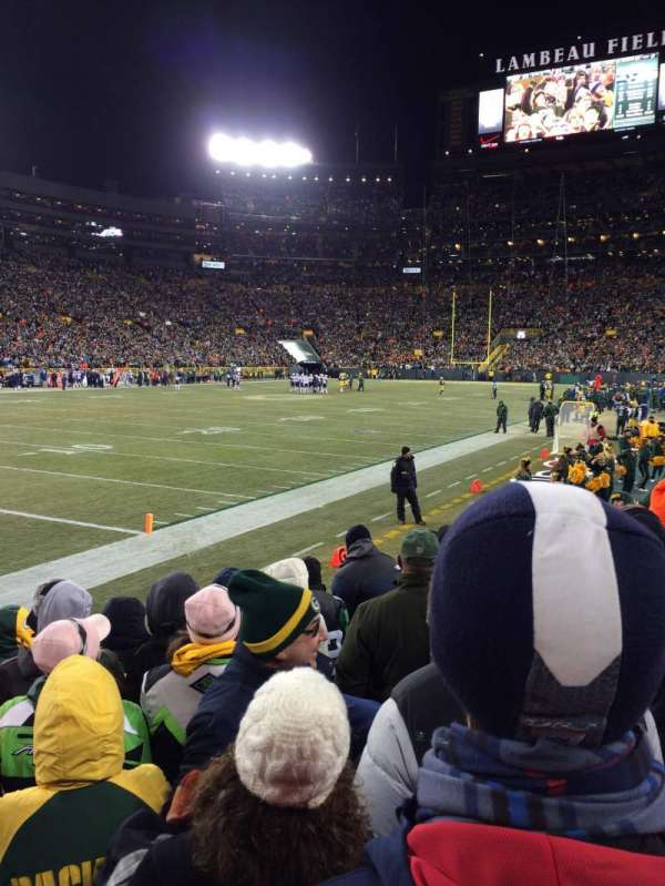 Lambeau Field, section: 108, row: 7, seat: 3