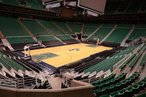 Delta Center, section: 10, row: 4, seat: 4