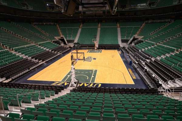 Delta Center, section: 12, row: R, seat: 7