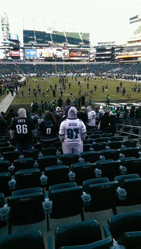 Lincoln Financial Field, section: 109, row: 16, seat: 7
