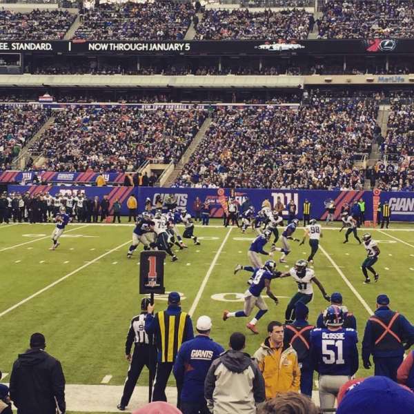 MetLife Stadium, section: 111a, row: 8, seat: 1