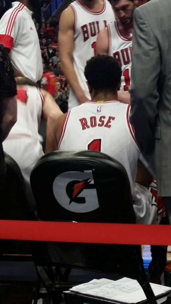 United Center, section: 101, row: B, seat: 18