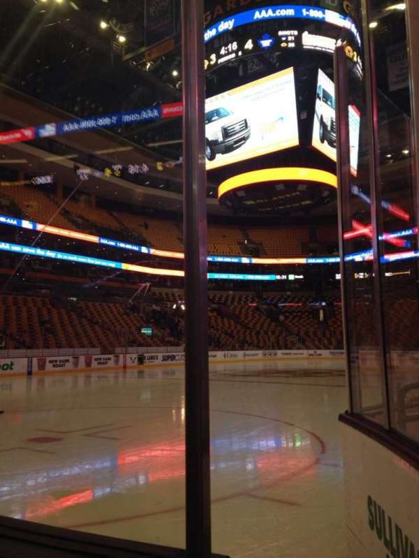 TD Garden, section: 4, row: 1, seat: 3