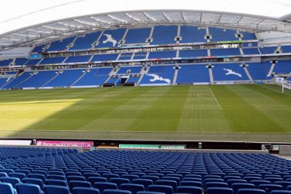 American Express Stadium, section: E1C, row: AA, seat: 67