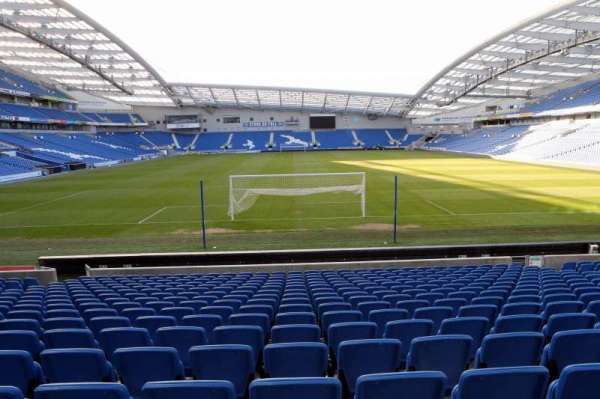 American Express Stadium, section: S1E, row: O, seat: 100