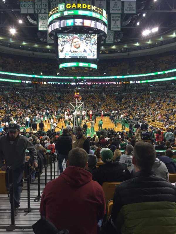 TD Garden, section: 17, row: 11, seat: 23