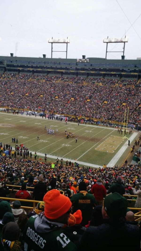 Lambeau Field, section: 336, row: 9, seat: 25