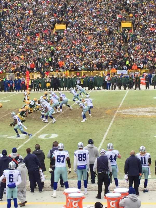Lambeau Field, section: 119, row: 15, seat: 16