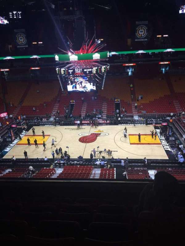 Kaseya Center, section: 324, row: 5, seat: 7