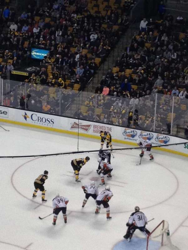 TD Garden, section: 312, row: 1, seat: 10