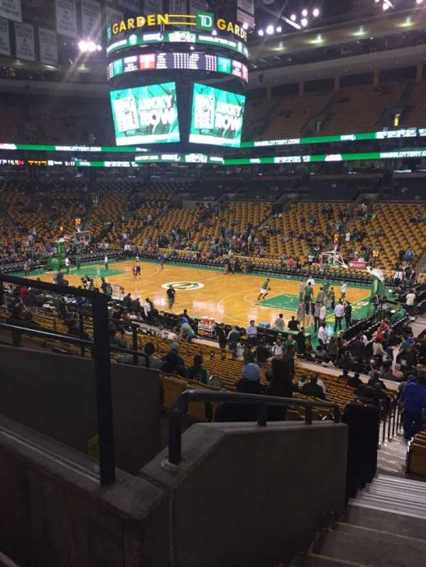 TD Garden, section: 20, row: 22, seat: 5