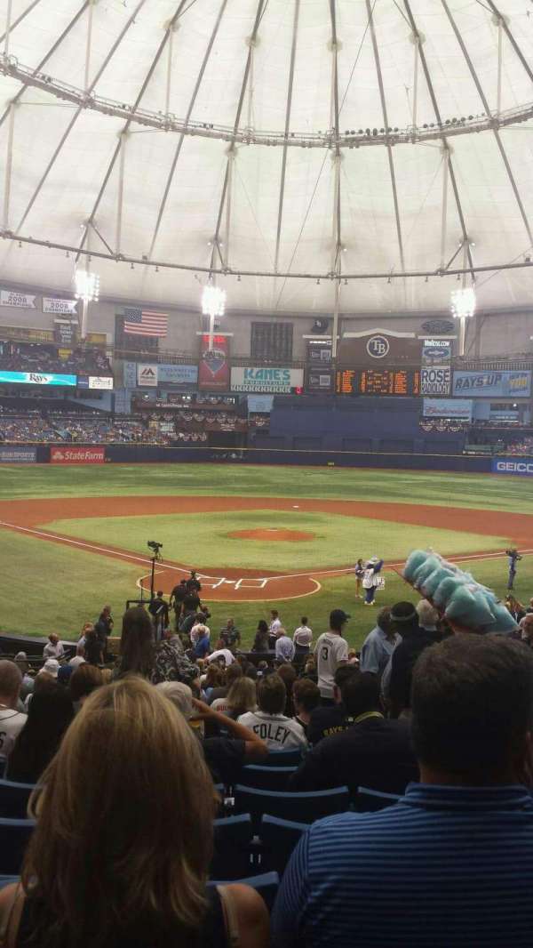 Tropicana Field, section: 102, row: HH, seat: 11