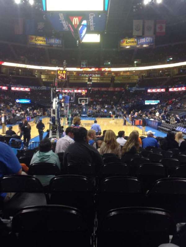 Paycom Center, section: 120, row: MM, seat: 8