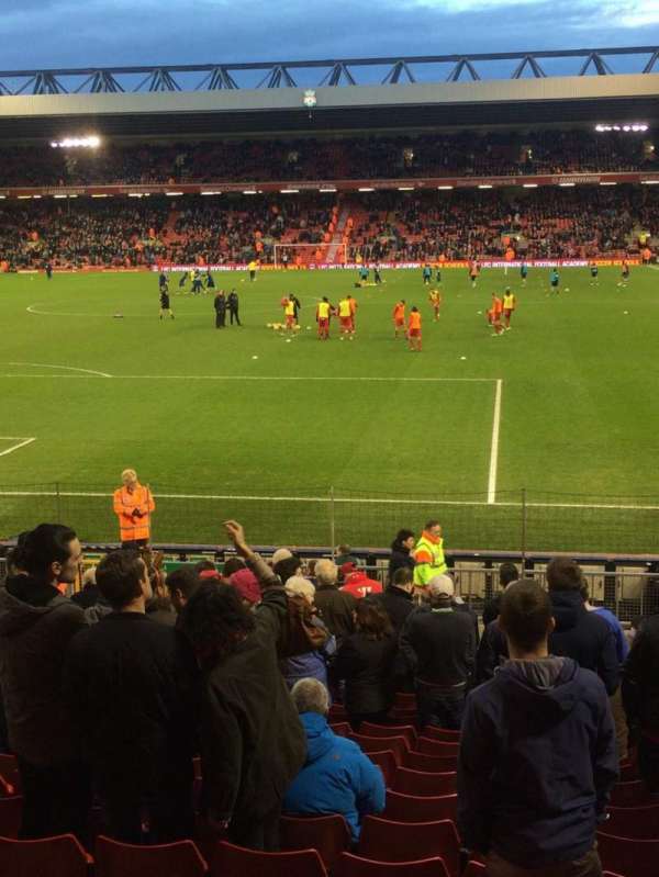 Anfield, section: 105, row: 22