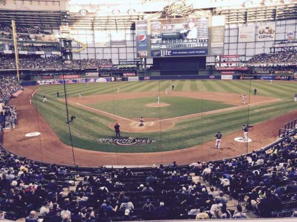 American Family Field, section: 218, row: 1, seat: 103