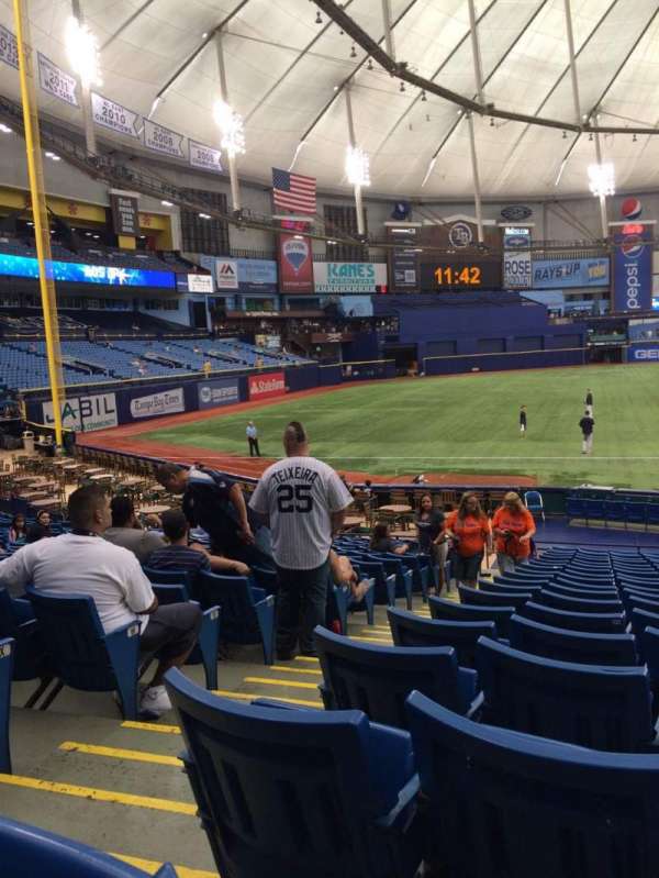 Tropicana Field, section: 127, row: AA, seat: 2