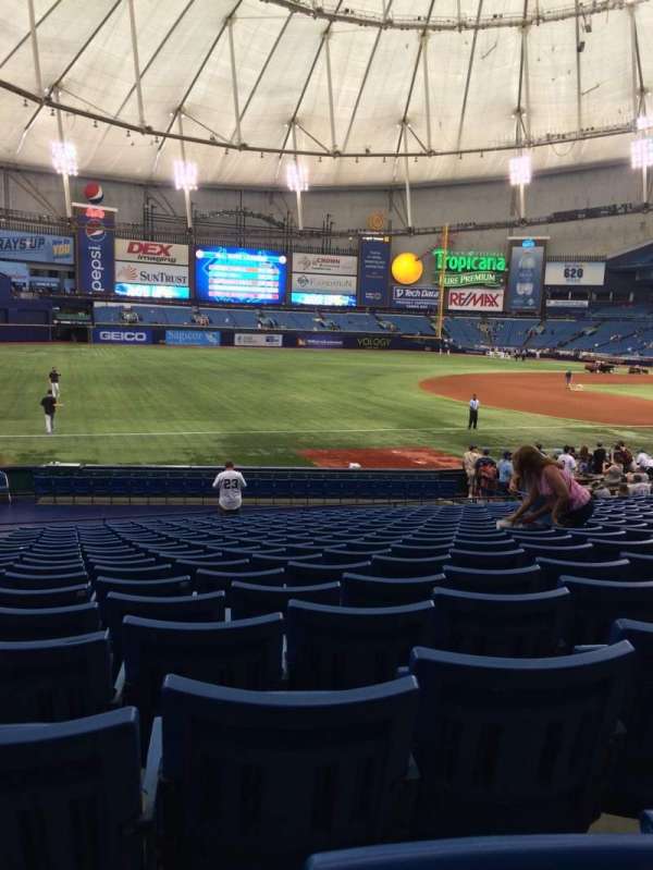 Tropicana Field, section: 127, row: AA, seat: 2