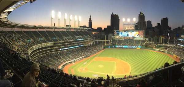 Progressive Field, section: 546, row: U, seat: 4