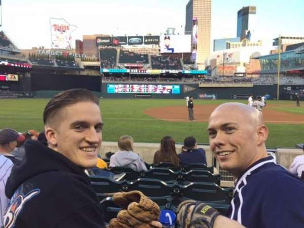 Target Field, section: 15, row: 5, seat: 1