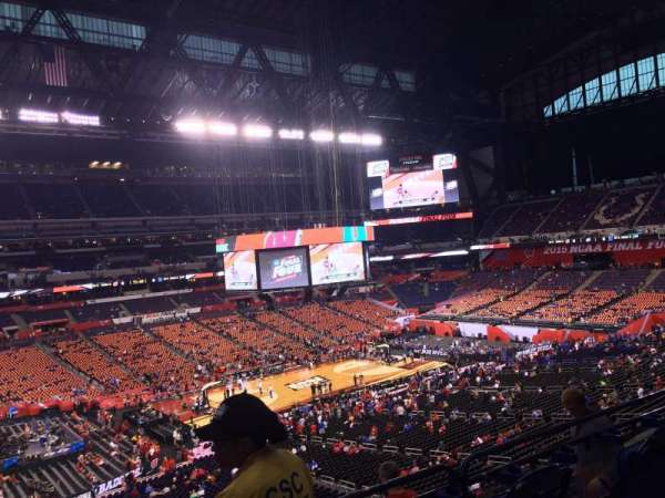 Lucas Oil Stadium, section: 417, row: 1, seat: 1