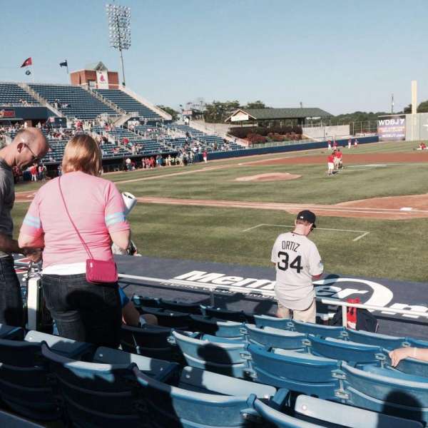 Salem Memorial Ballpark, section: 113, row: H, seat: 10
