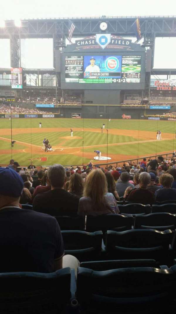 Chase Field, section: I, row: M, seat: 7