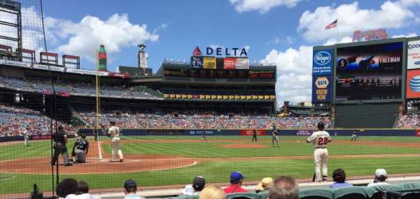 Turner Field, section: 105R, row: 4, seat: 2