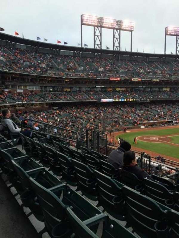 Oracle Park, section: 207, row: E, seat: 6