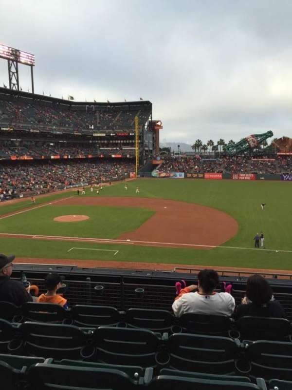 Oracle Park, section: 207, row: E, seat: 6