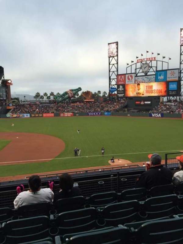 Oracle Park, section: 207, row: E, seat: 6