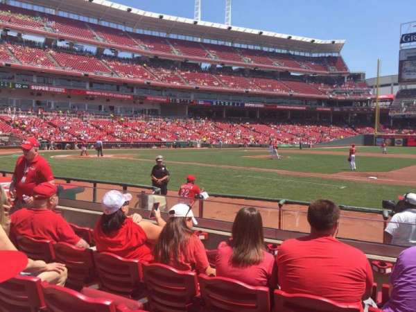 Great American Ball Park, section: 131, row: J, seat: 8