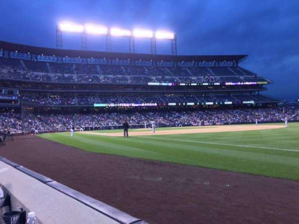 Coors Field, section: 117, row: 1, seat: 1