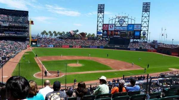 Oracle Park, section: 212, row: F, seat: 7