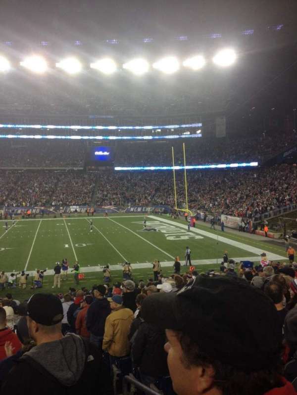 Gillette Stadium, section: 130, row: 21, seat: 1