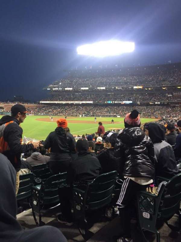 Oracle Park, section: 131, row: 22