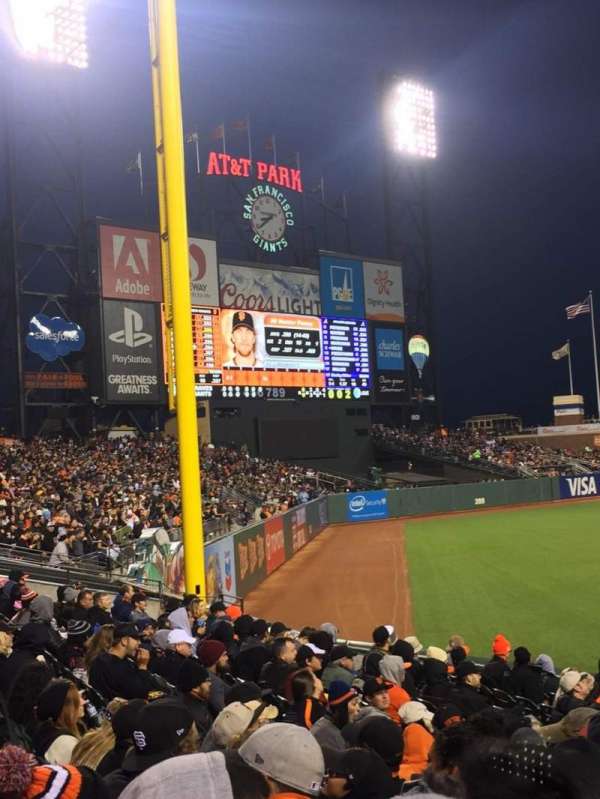 Oracle Park, section: 131, row: 22