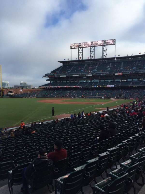 Oracle Park, section: 131, row: 22